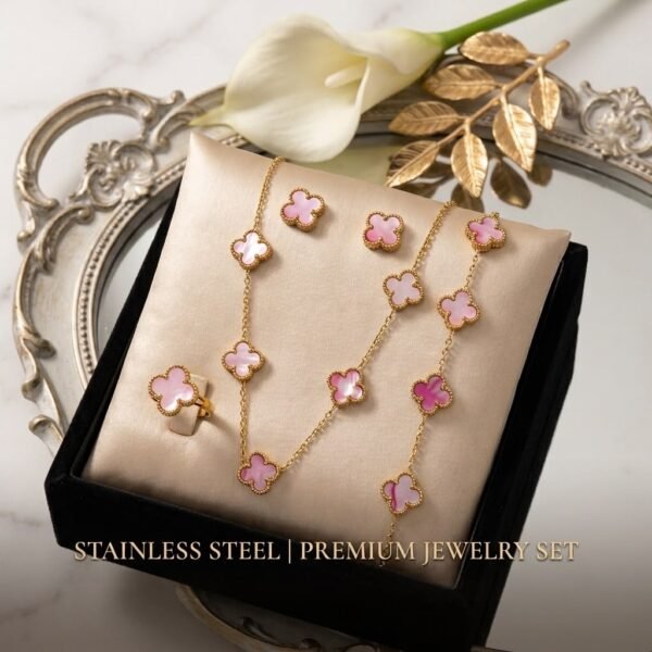 Clover Luxury jewelry set ( 18kt Gold plated)