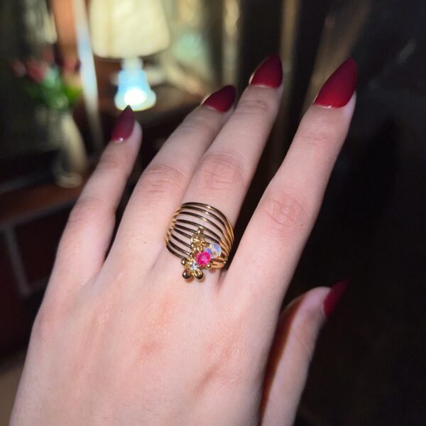 Vintage Ring 18kt Gold Plated Adjustable