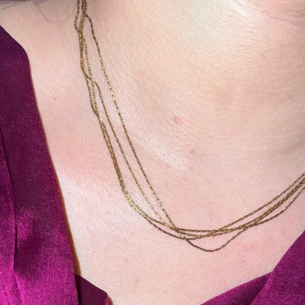 4 Layers Minimal Necklace Anti Ternish