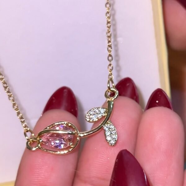 MINIMAL TULIP NECKPIECE , WITH GIFT BOX