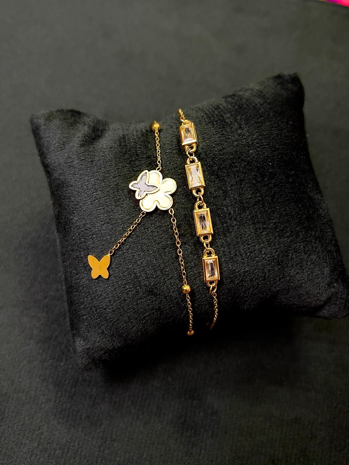 Minimal,18kt Gold plated chain bracelet (anti ternish)