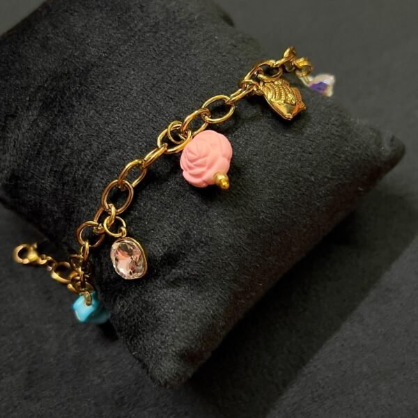 18kt Gold plated Boho Style chain bracelet (anti ternish)