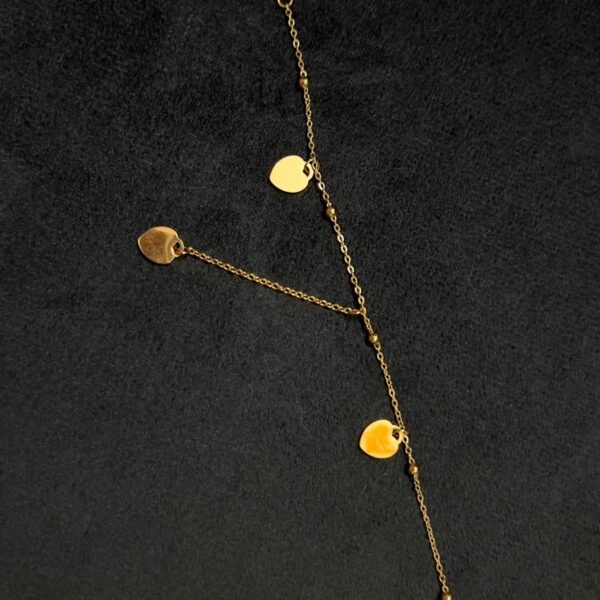 18kt Gold plated love chain bracelet (anti ternish)