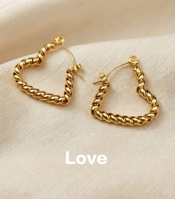 Hoops Earrings Anti Ternish Love